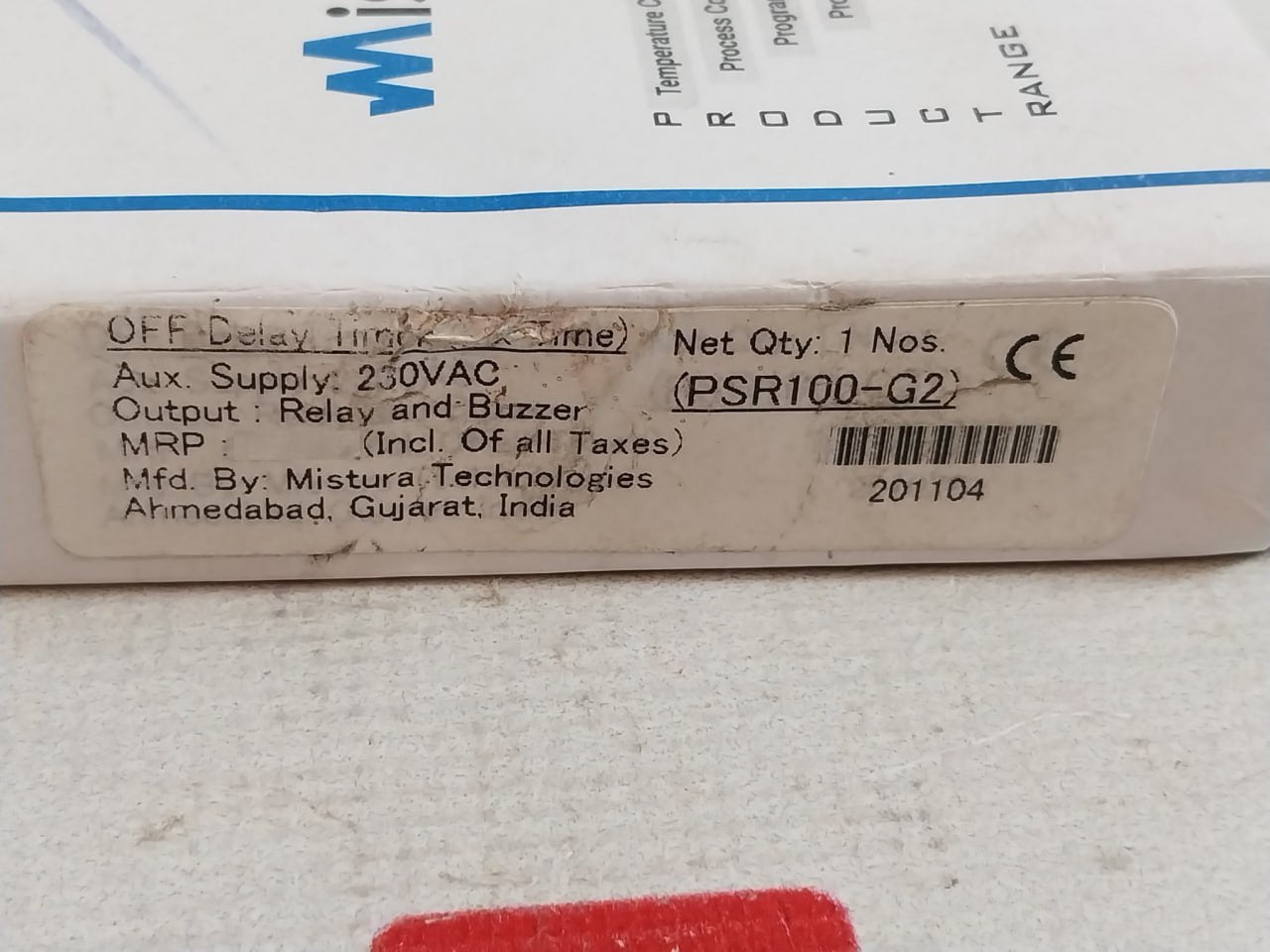 Mistura Psr 100-g2 Phase Sequence Relay Psr 100