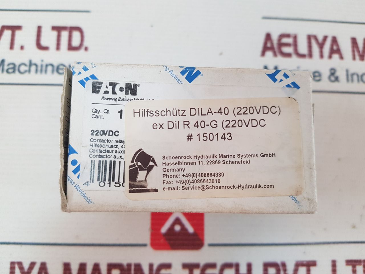 Eaton Dil A-40 Contactor Relay 220Vdc