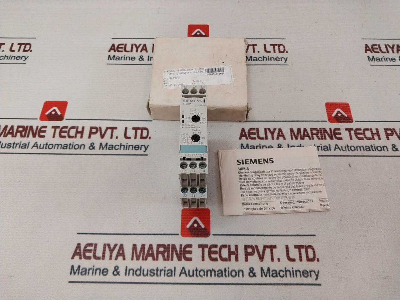 Siemens Sirius 3Ug4513-1Br20 Phase Monitoring Relay

