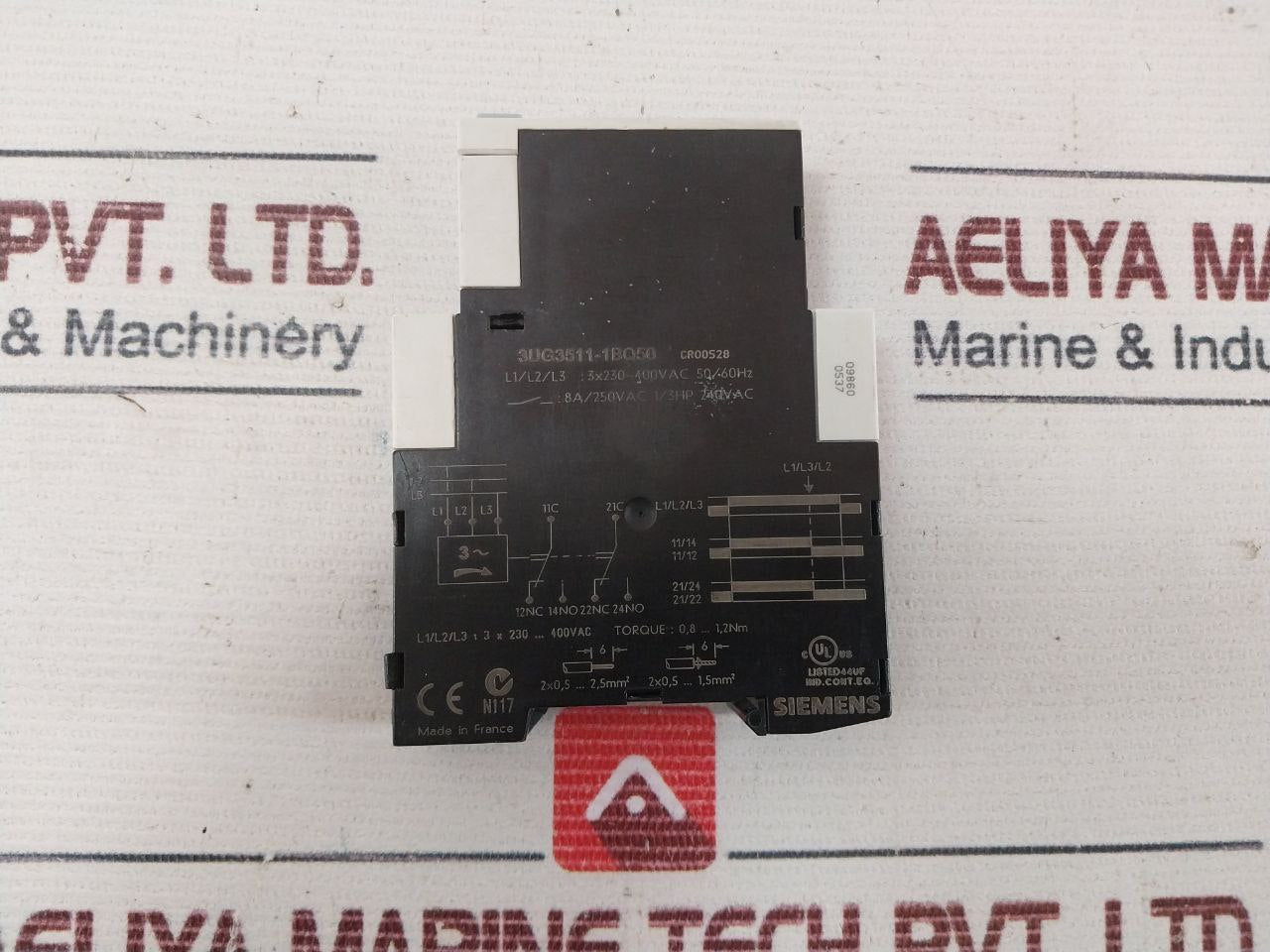 Siemens 3Ug3511-1Bq50 3 Phase Sequence Relay 