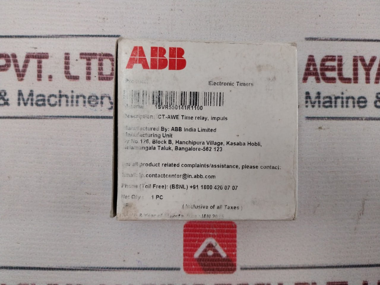 Abb Ct-awe Time Relay 220-240Vac 1Svr550141R1100