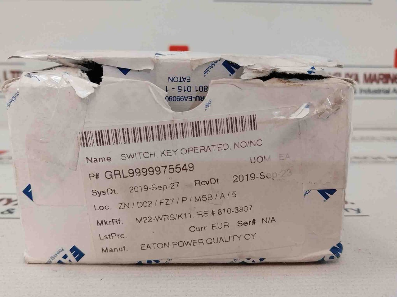 Eaton M22-k01 Key Operated Switch