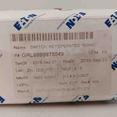 Eaton M22-k01 Key Operated Switch