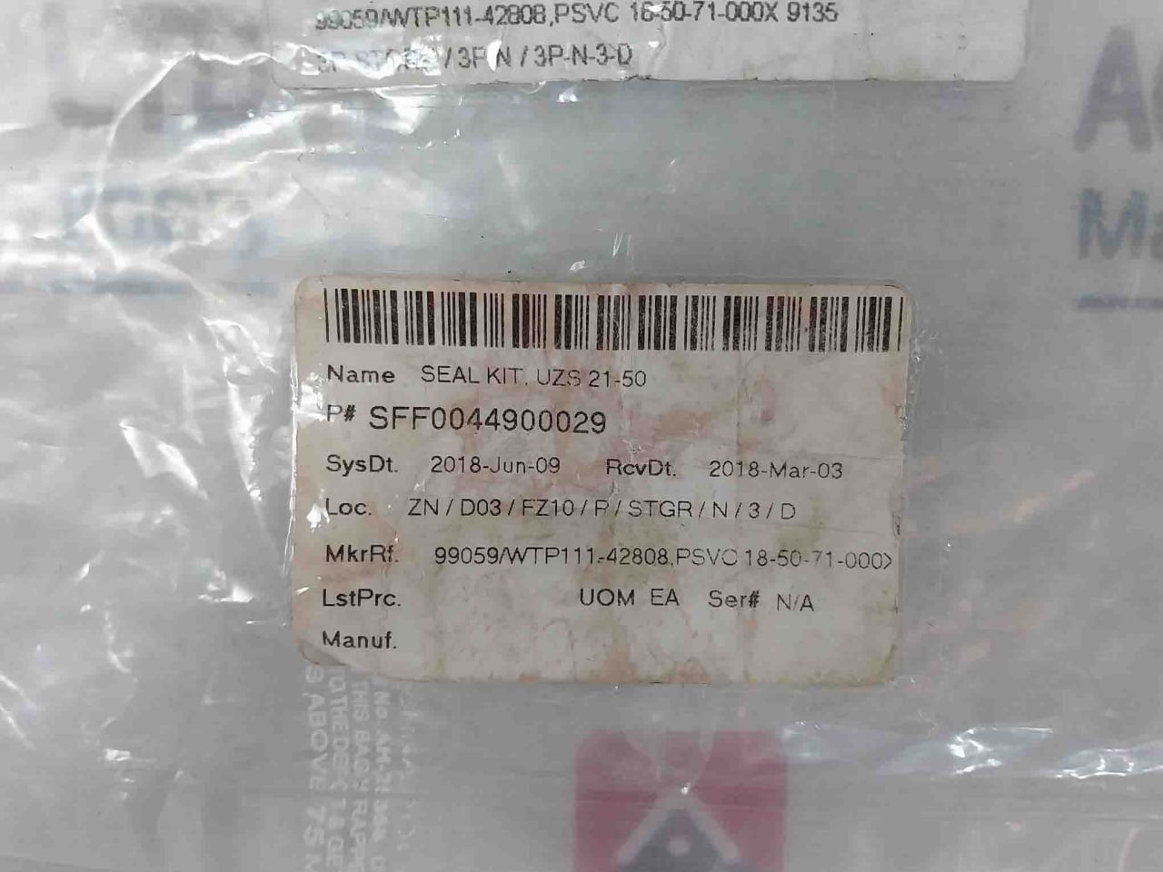 Norgren M/P70166/1 Seal Kit