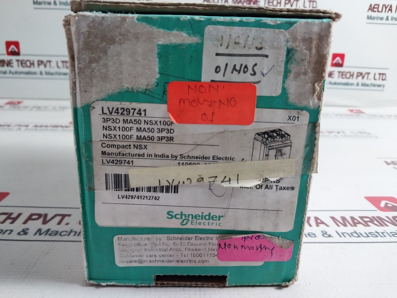 Schneider Electric Lv429741 Circuit Breaker Nsx 100F