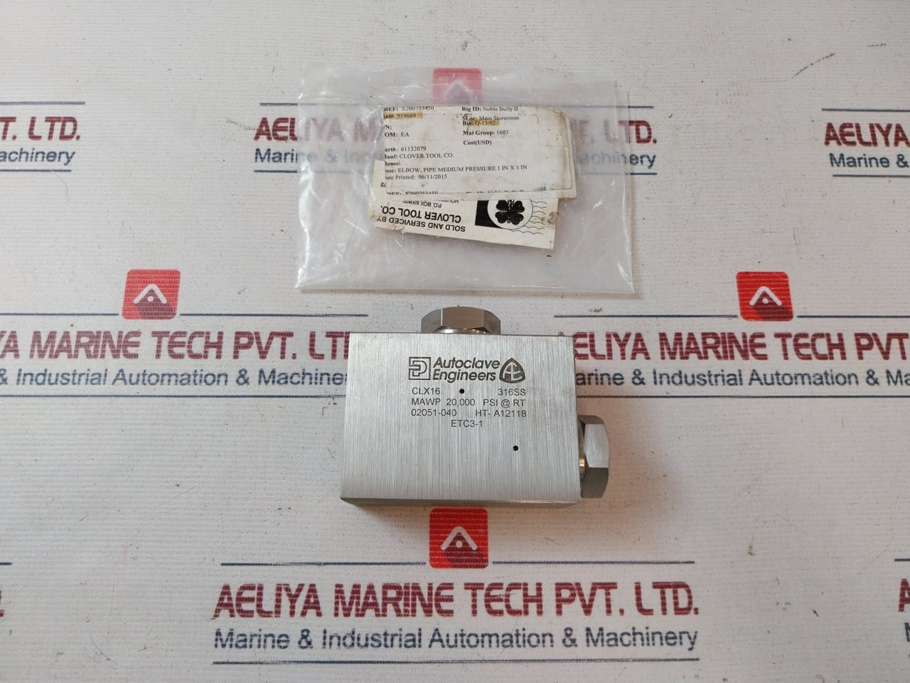 Autoclave Engineers Clx16 High Pressure Elbow