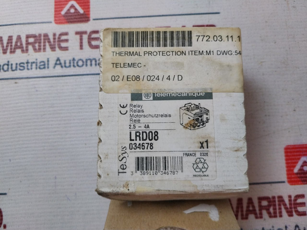 Telemecanique Lrd 08 Thermal Overload Relay