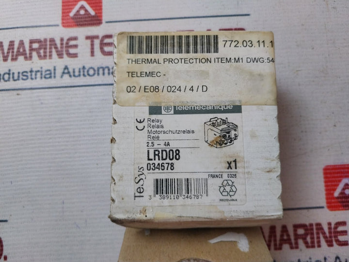 Telemecanique Lrd 08 Thermal Overload Relay
