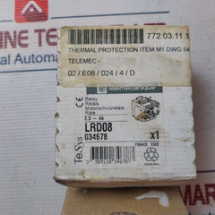 Telemecanique Lrd 08 Thermal Overload Relay