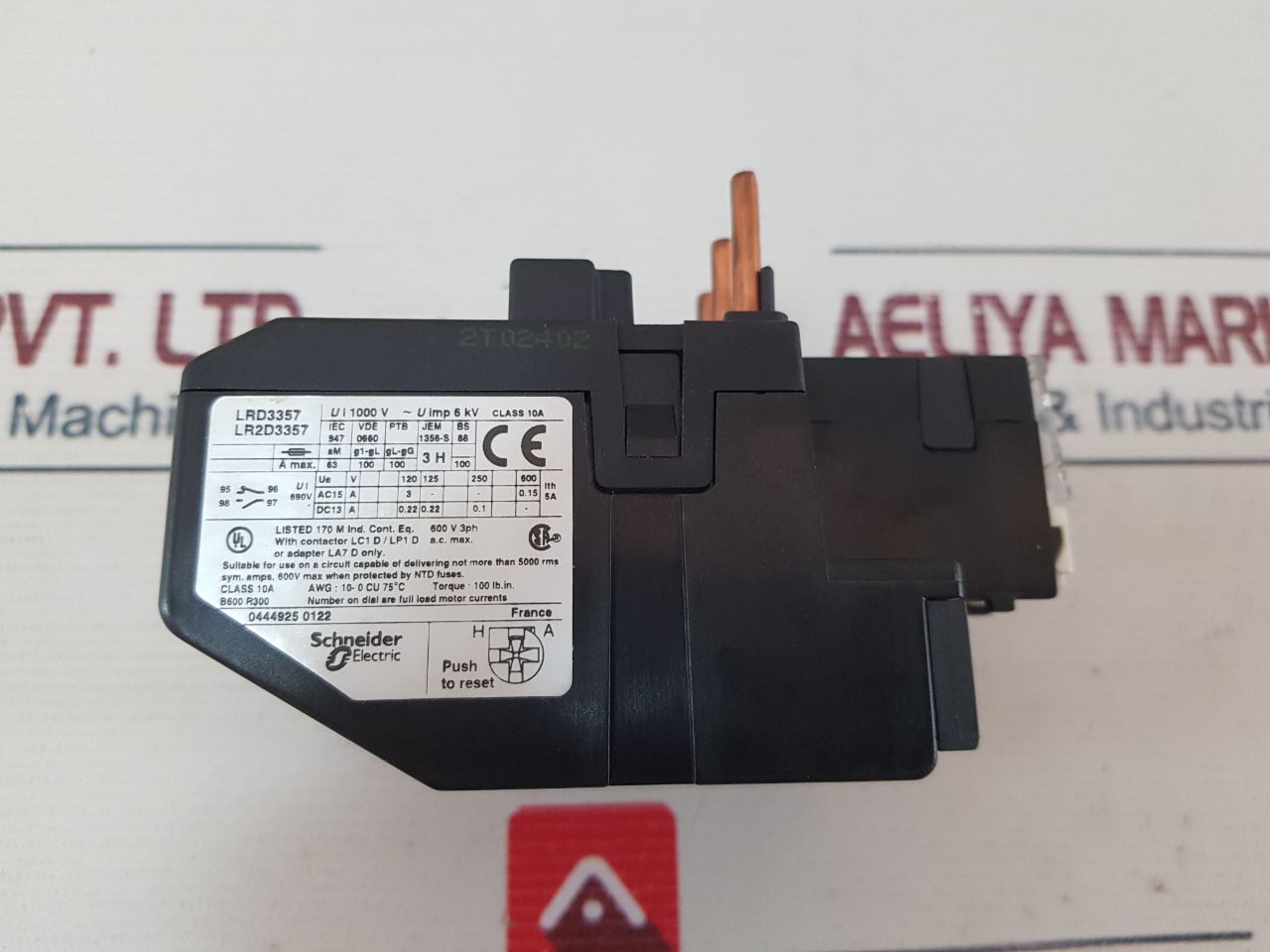 Telemecanique Lr2D3357 Thermal Overload Relay Lr2 D33