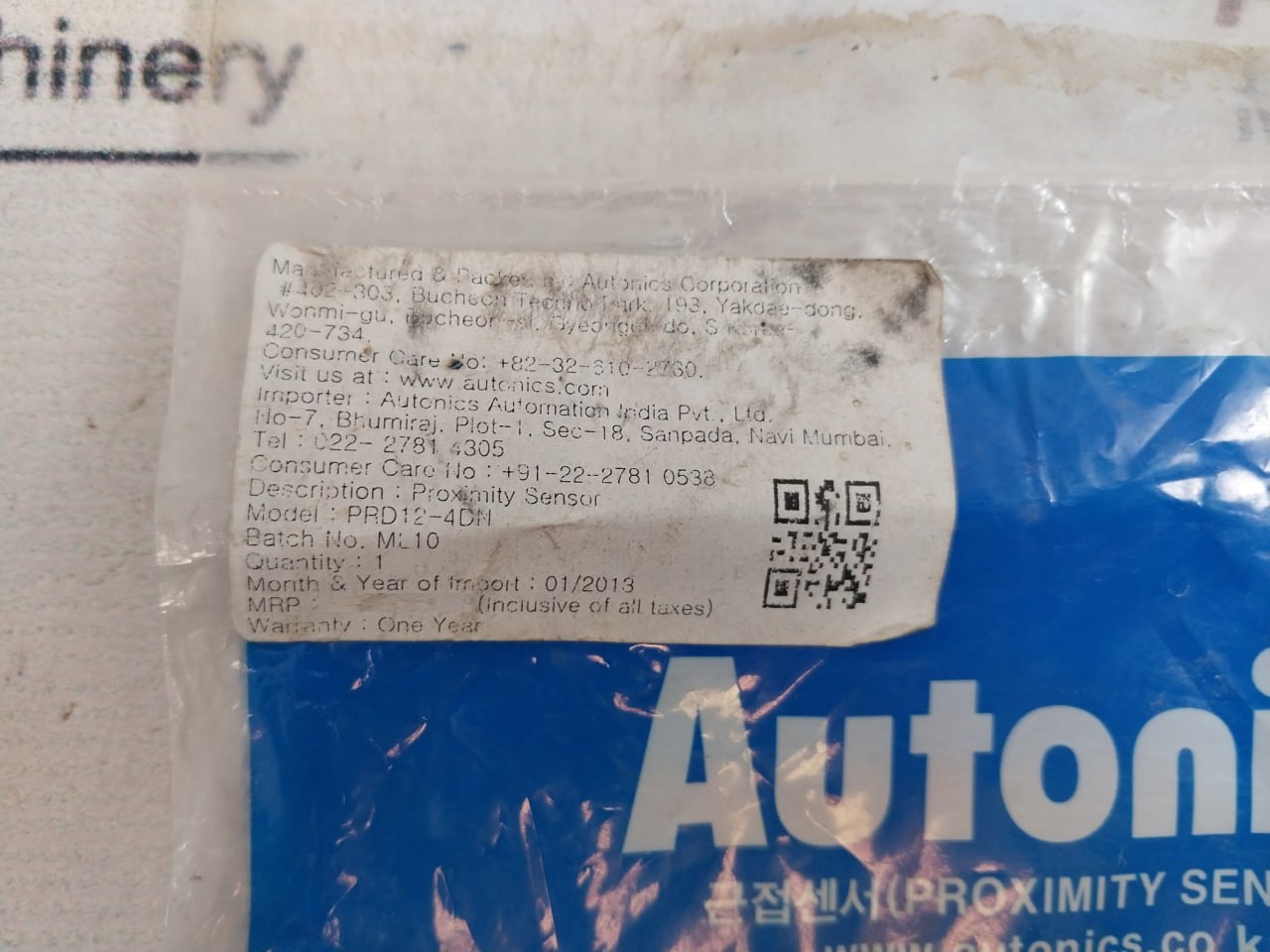 Autonics Prd12-4Dn Inductive Proximity Sensor 200Ma