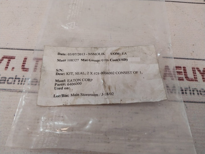 Eaton 6406000 Motor Shaft Seal Kit