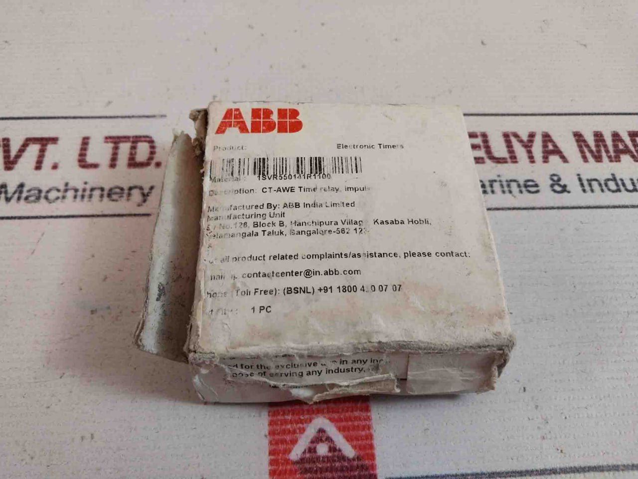 Abb Ct-awe 1Svr550141R1100 Impulse-off Time Relay 