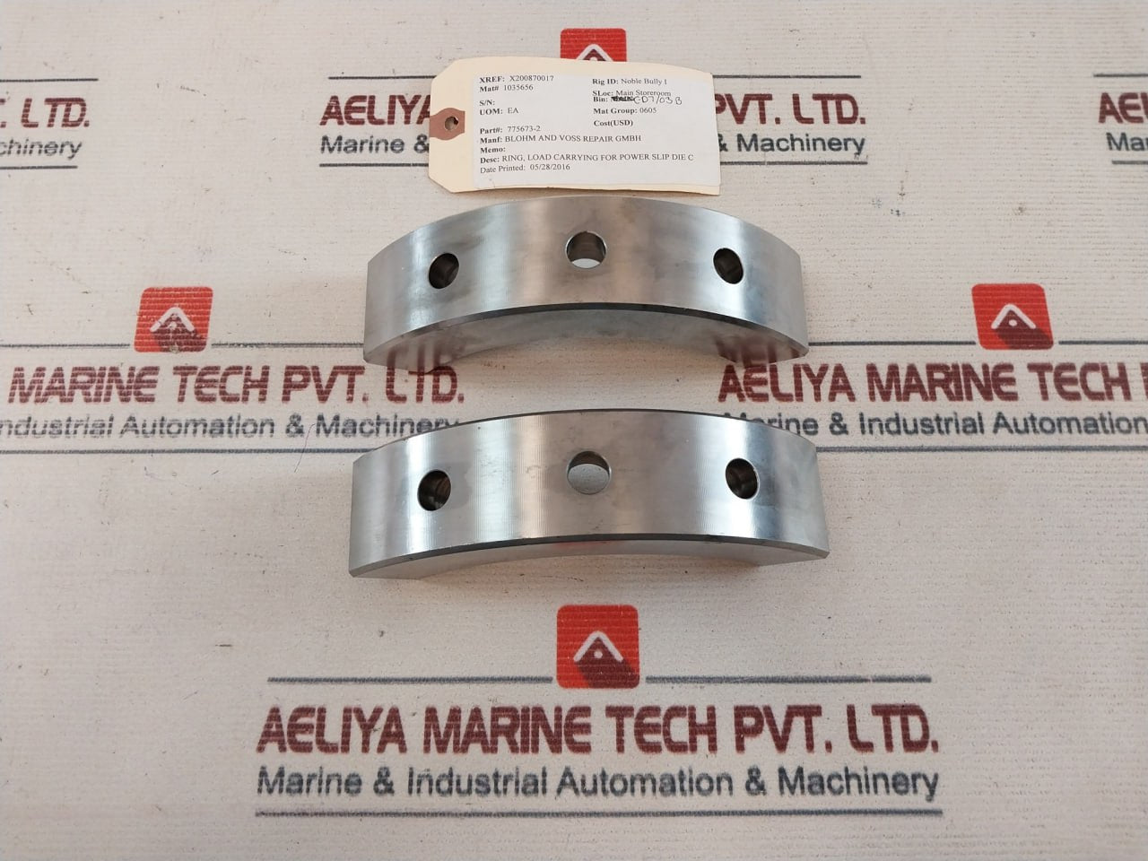 Blohm And Voss 775673-2 Load Carrying For Power Slip Die C Ring