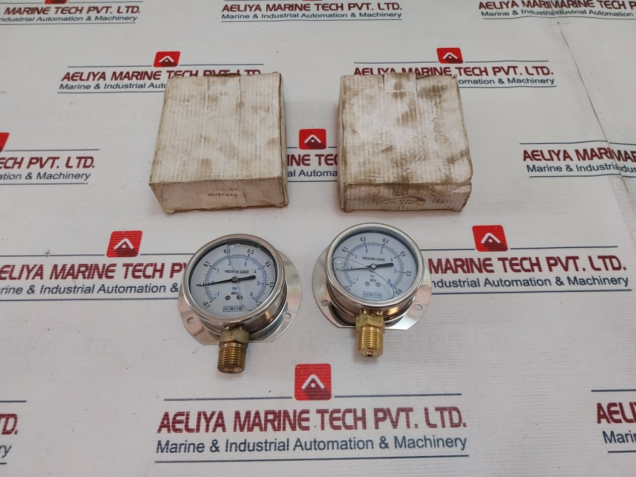 Howoyb Yn75T G1/2 Pressure Gauge