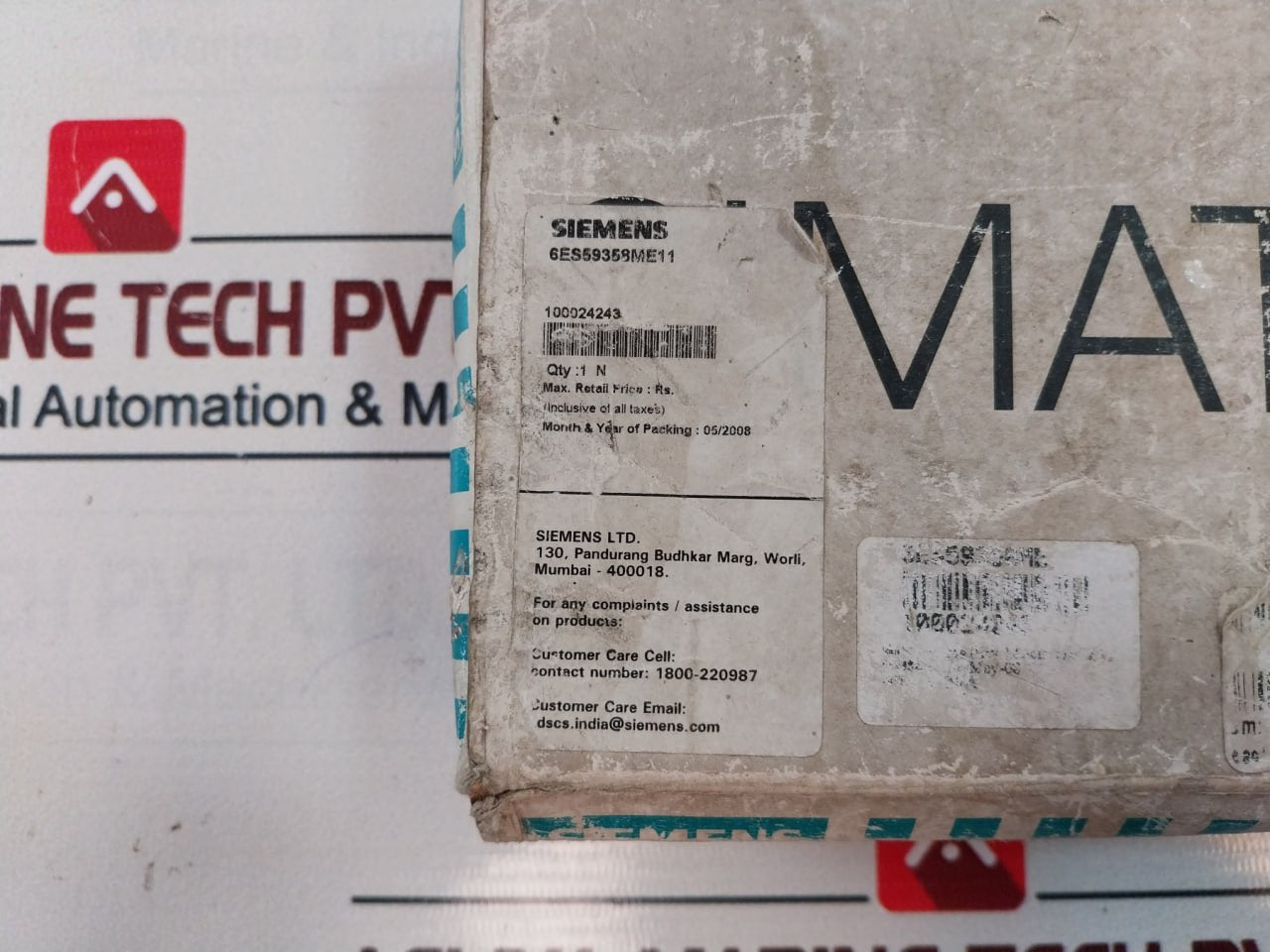 Siemens 6Es5935-8Me11 Power Supply Dc 24V