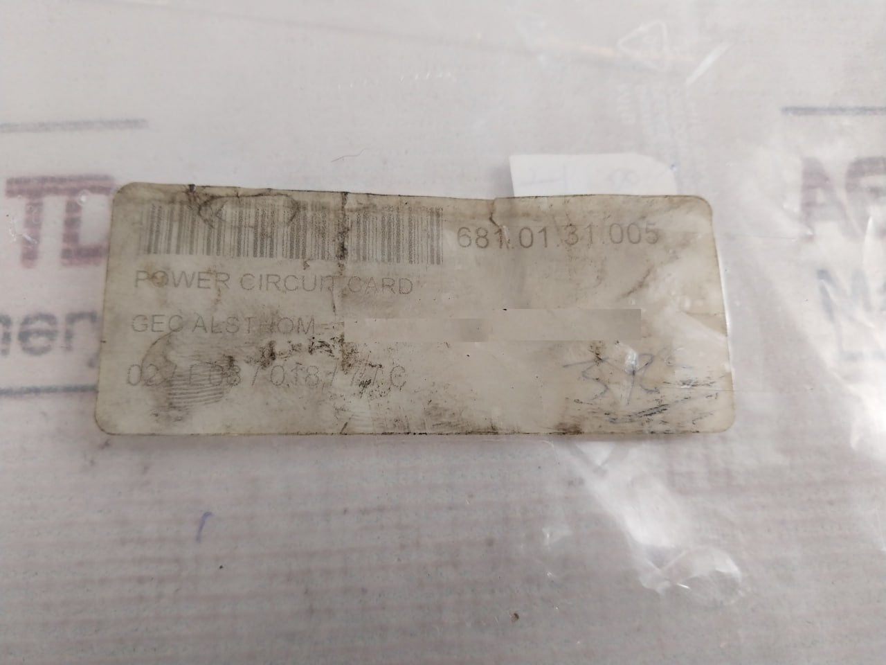 Gec Alsthom 15074/1146 Power Circuit Card