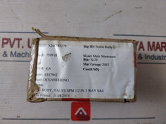 Oceaneering 0317942 Body Valve Spm 1/2 In 3 Way Sae