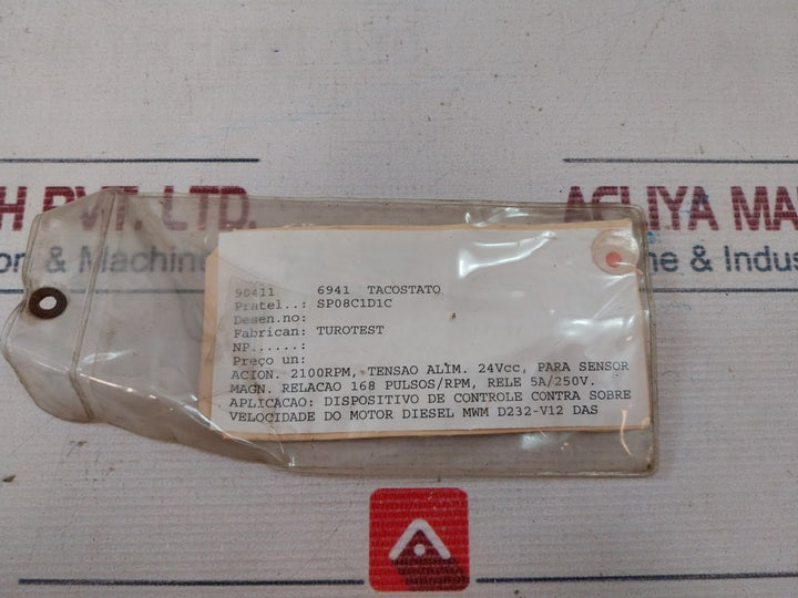 Turotest Sp08C1D1C Switch For Magnetic Sensor 400 Rpm