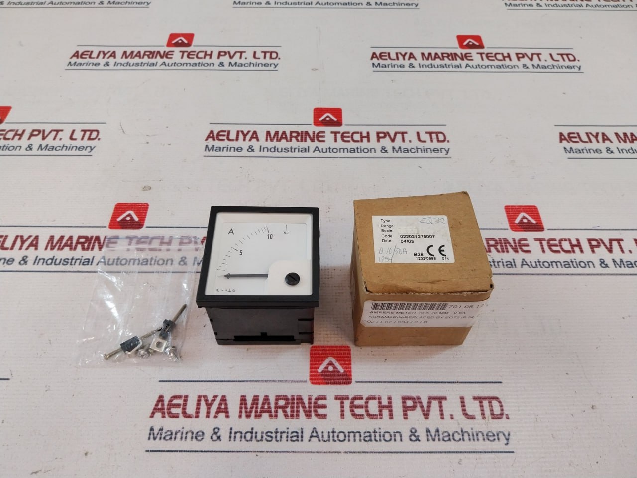 Auramarin Eq72 Ampere Meter 0-10/50A