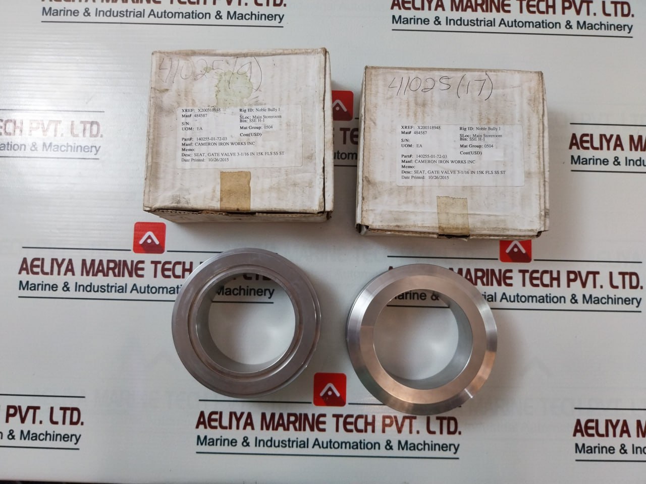 Tribocor Technologies 140255-01-72-03 Gate Valve Seat