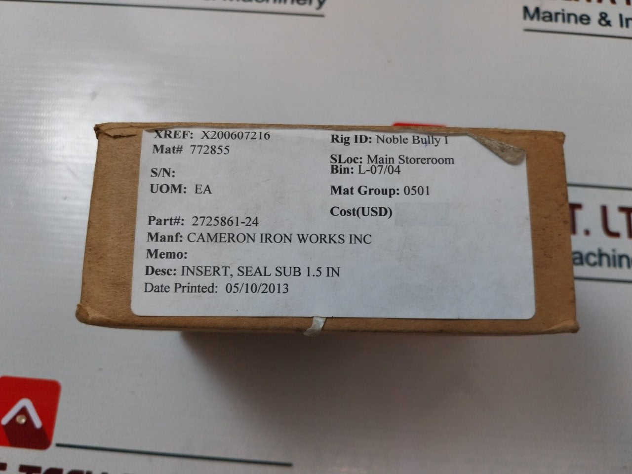 Anchor 2725861-24 Insert Seal Rev 02