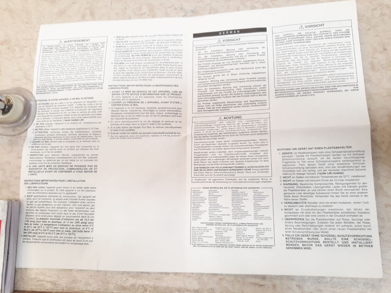 Ingersoll rand  l40 -0b-g00 lubricator