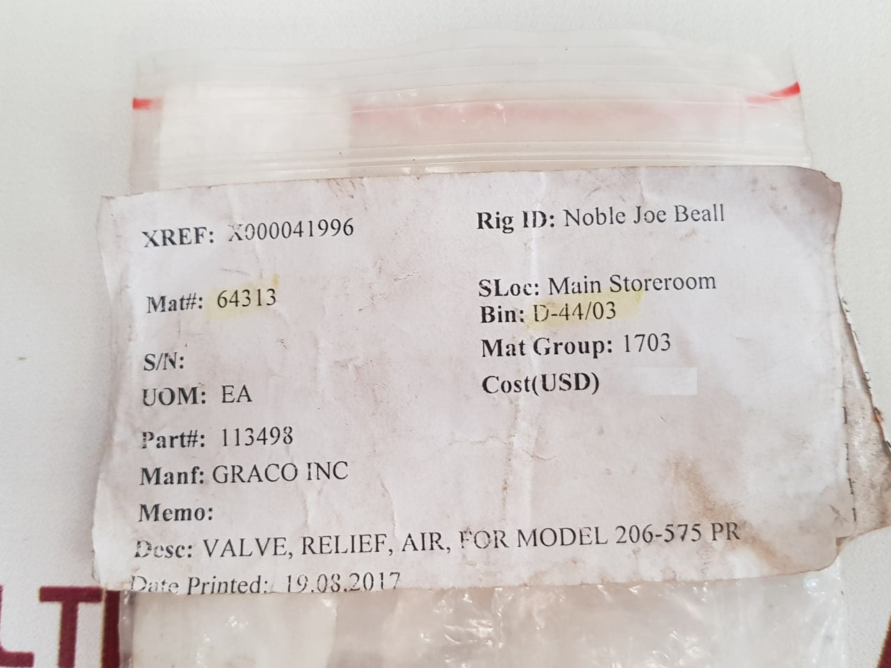 R. Conrader Srv 250 Safety Valve 1/4 Npt