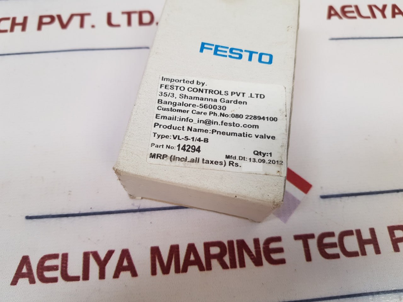 Festo Vl-5-1/4-b Pneumatic Valve