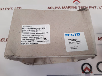 Festo Hee-d-maxi-24-m12-sa On/Off Valve