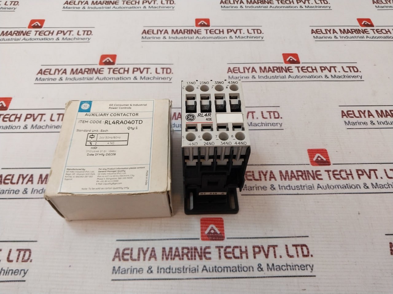 General Electric Rl4Ra040T Auxiliary Contactor 24V 50Hz/60Hz