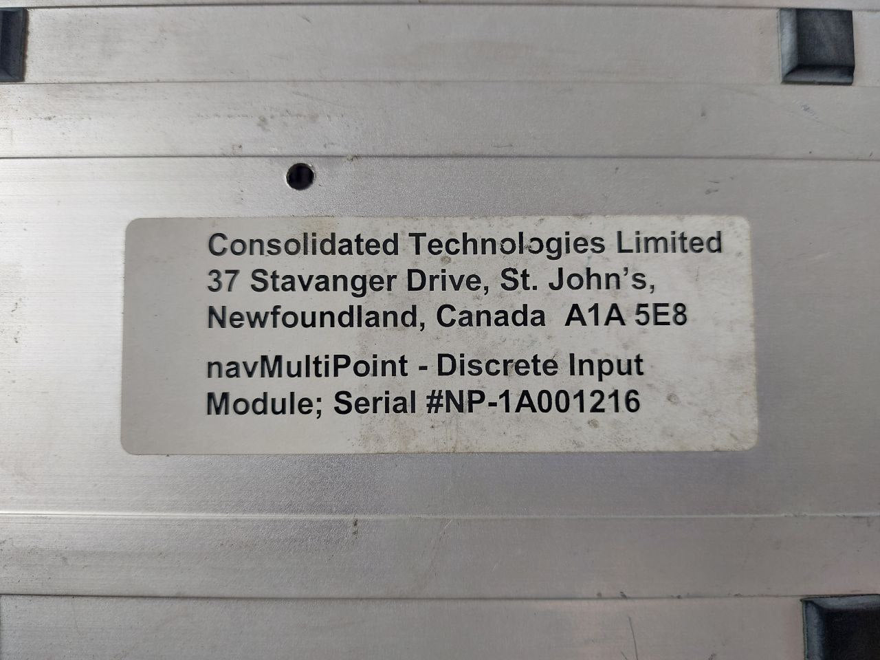Consolidated Technologie Navmultipoint - Discrete Input Module