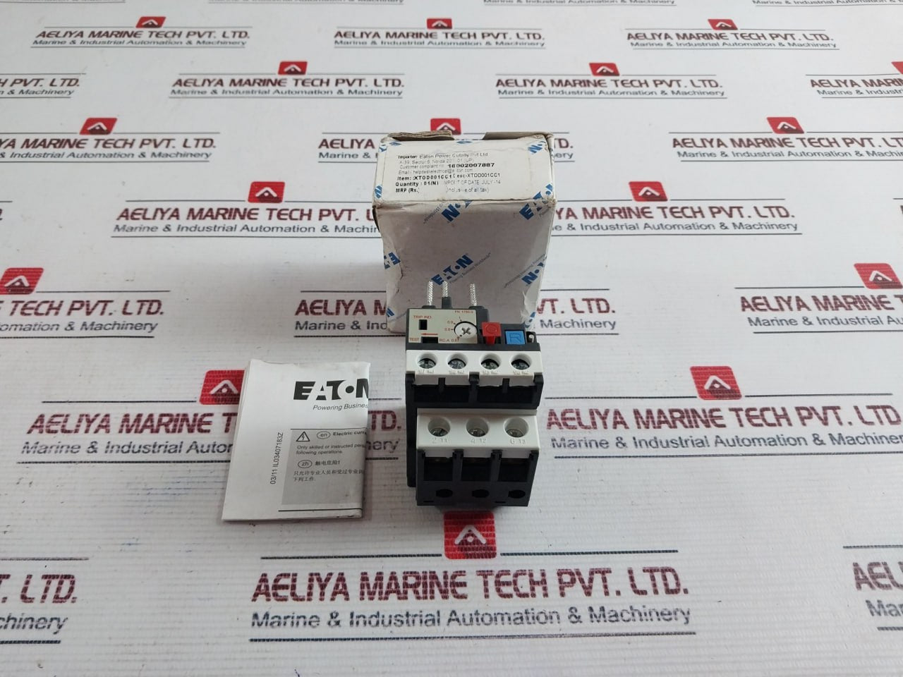 Eaton Xtod001Cc1 Thermal Overload Relay 0.67~1.0A 690V