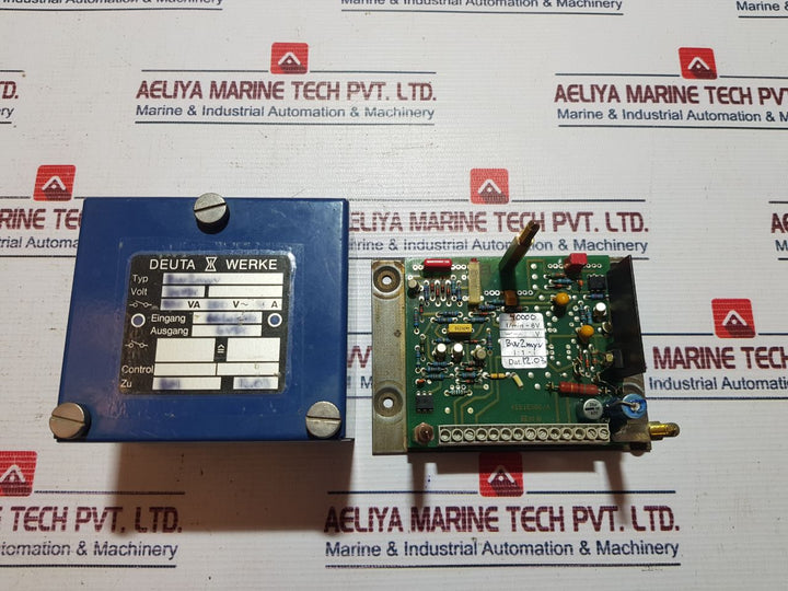 Deuta Werke Bw2Myv Speed Monitor 0-666.66Hz 0-6Vdc Control Module 24V Dc