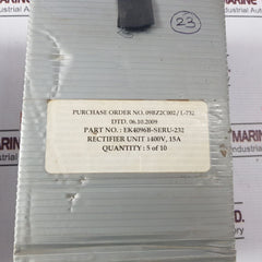 Sanelec Ek4096B-seru-232 Rectifier Unit 1400V 15A