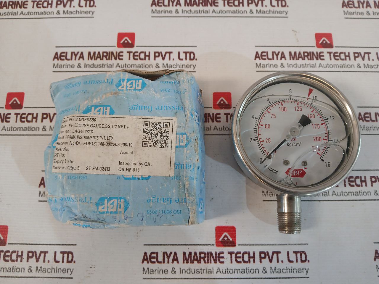 Abp 0-225 Psi Pressure Gauge