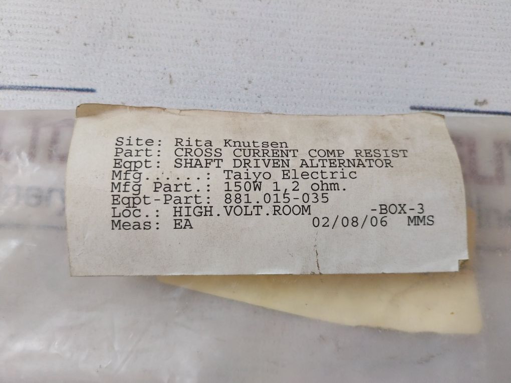 Pigeon 881.015-035 Cross Current Comp Resist 150W 1.2Ω