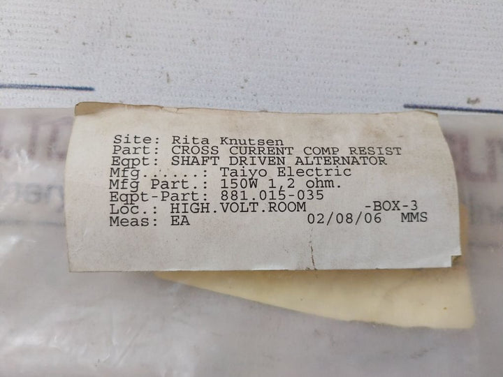Pigeon 881.015-035 Cross Current Comp Resist 150W 1.2Ω