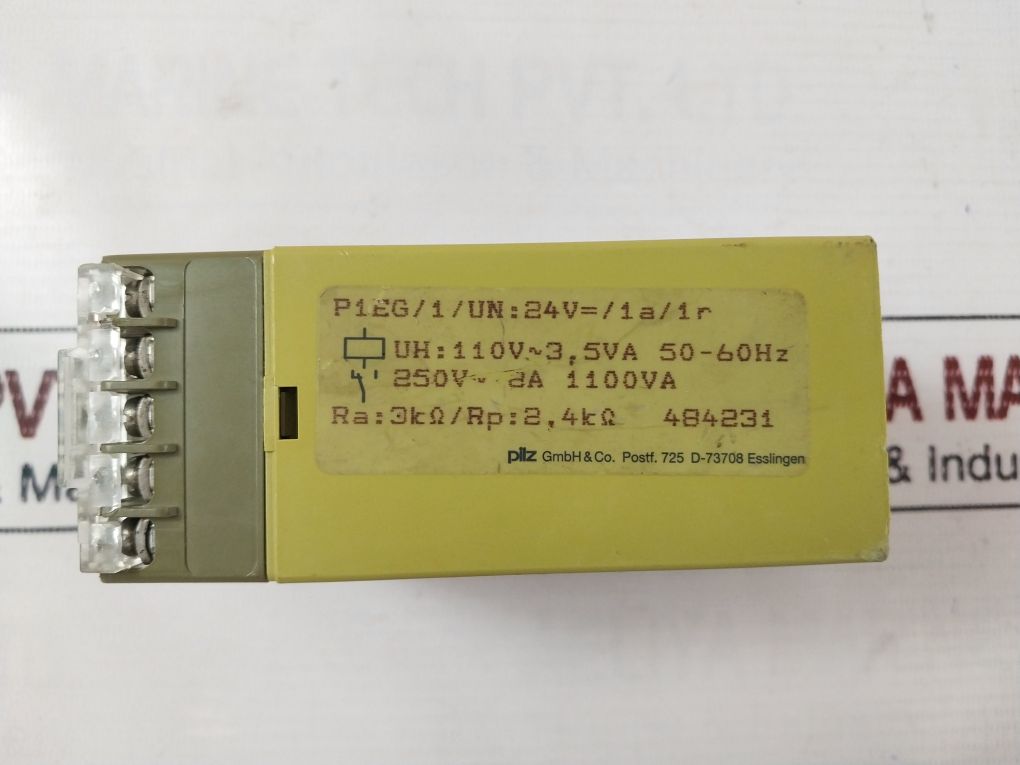 Pilz P1Eg/1 Safety Relay 250V Ac 2A