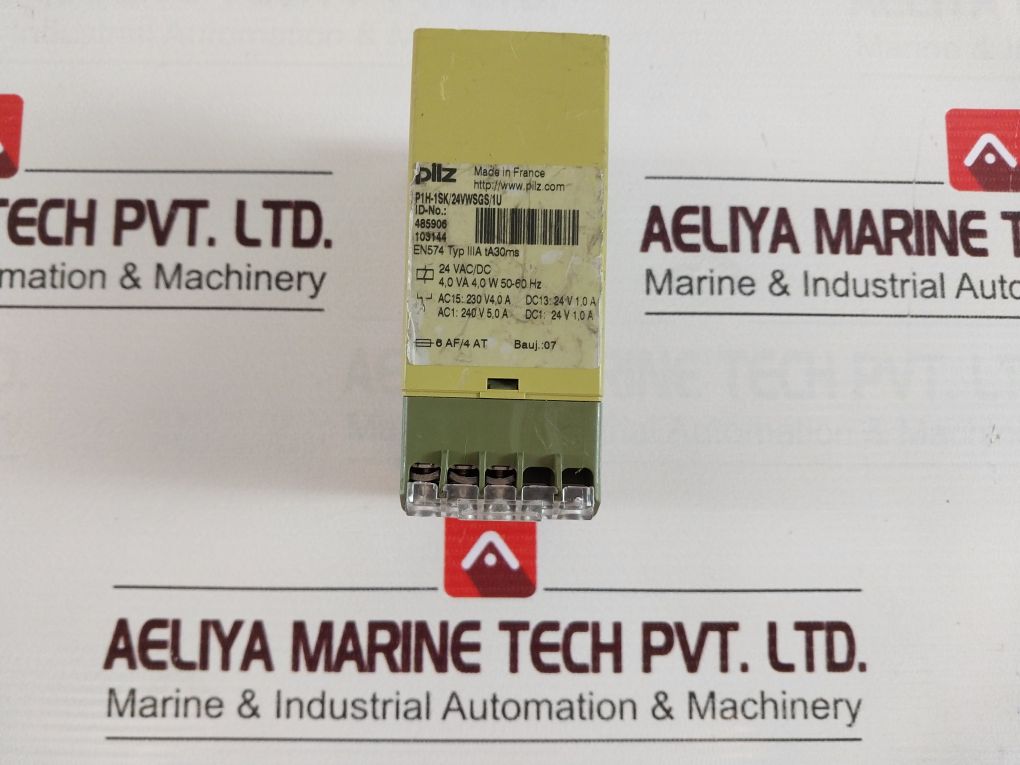 Pilz P1H-1Sk/24Vwsgs/1U Safety Relay 485906
