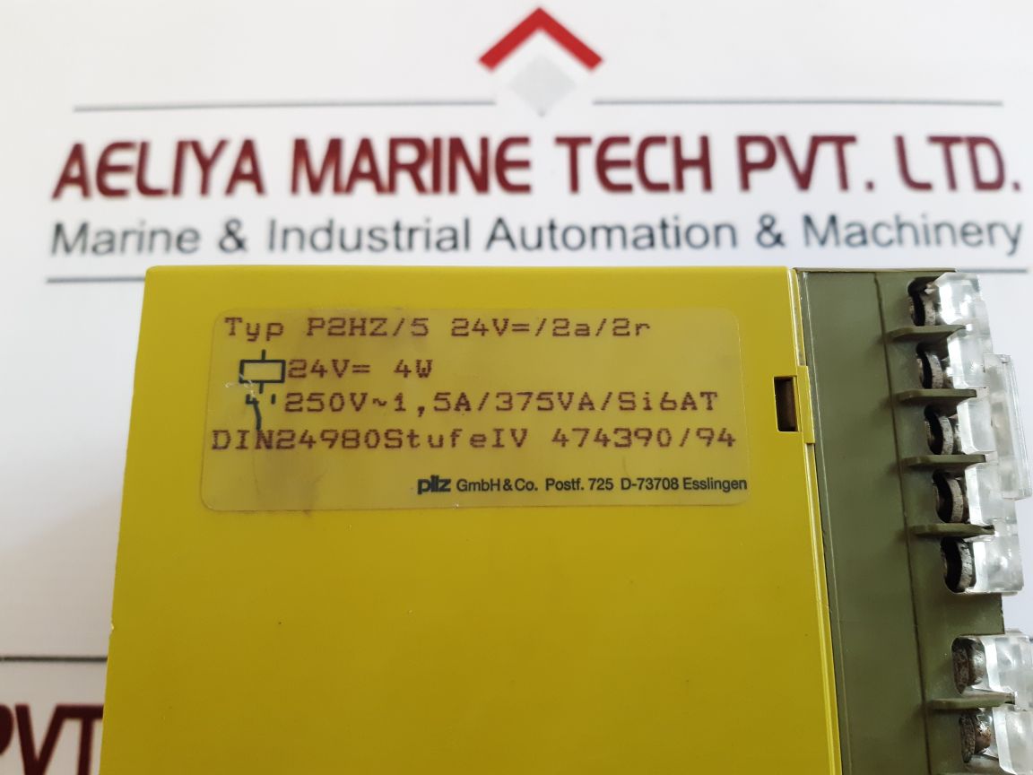 Pilz P2Hz/5 Safety Relay P2Hz/5 24V=/2A/2R