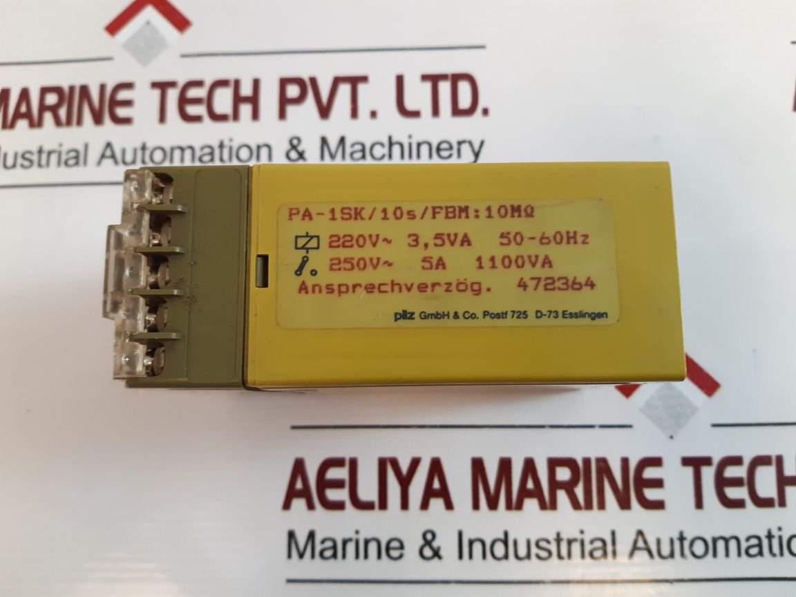 Pilz Pa-1Sk Safety Relay 0.04-10S