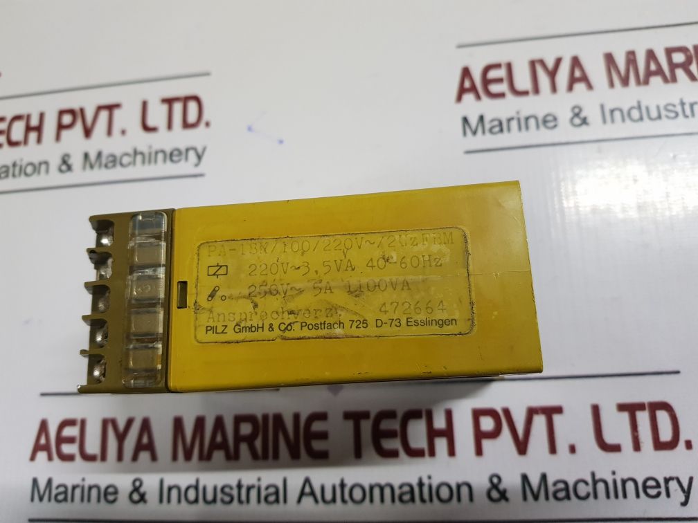 Pilz Pa-1Sk Safety Relay 1 To 100 S 1100Va