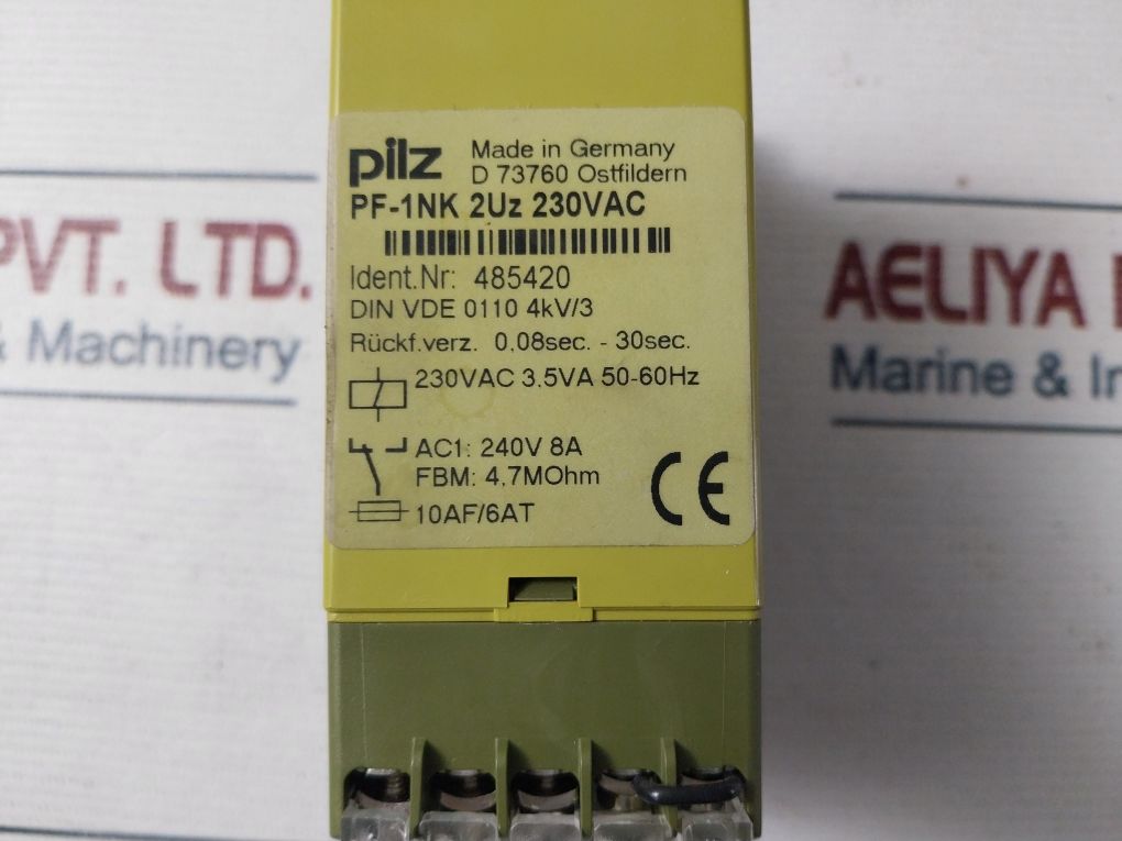 Pilz Pf-1Nk 2Uz Safety Relay 230Vac