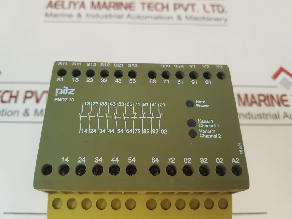 Pilz Pnoz 10 24Vdc 6S 4O Safety Relay 774009, 4.5W