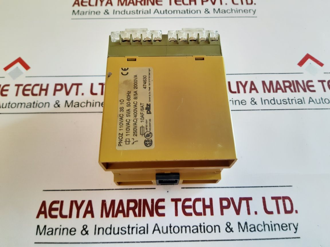 Pilz Pnoz 110Vac 3S 1O Safety Relay