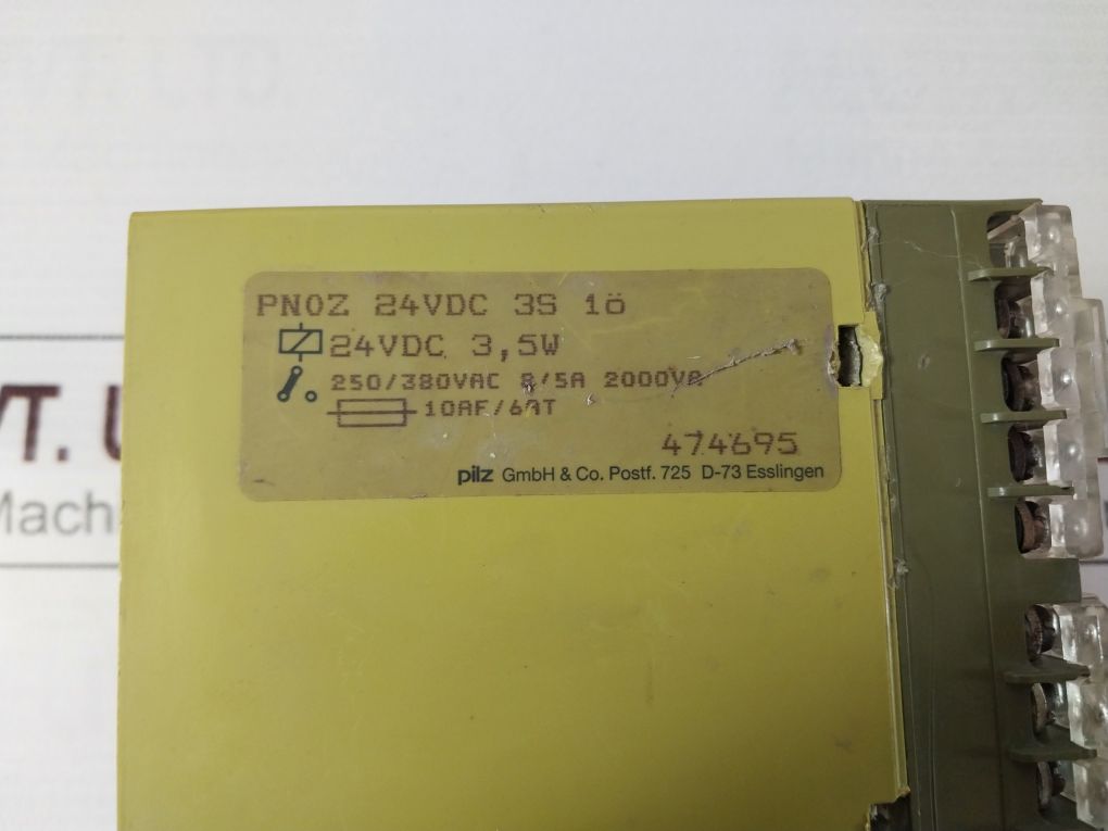 Pilz Pnoz 24Vdc 3S 1O 474695 Safety Relay 17753
