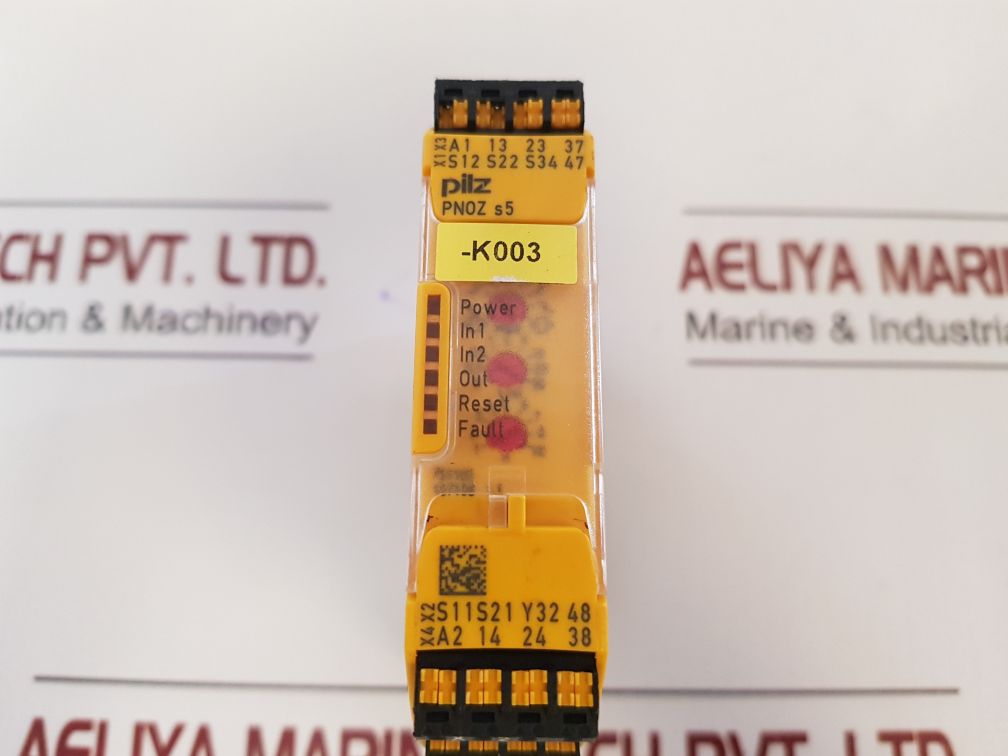 Pilz Pnoz S5 C 24Vdc 2NO 2NOt Relay Module

