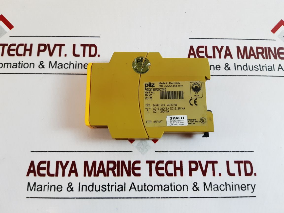 Pilz Pnoz X1 24Vacdc 3S1O Safety Relay Unit 774300