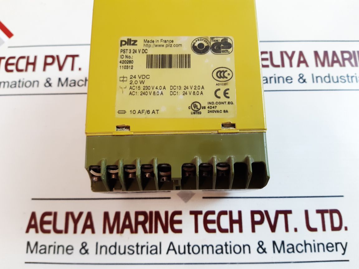 Pilz Pst 3 Safety Relay 24Vdc